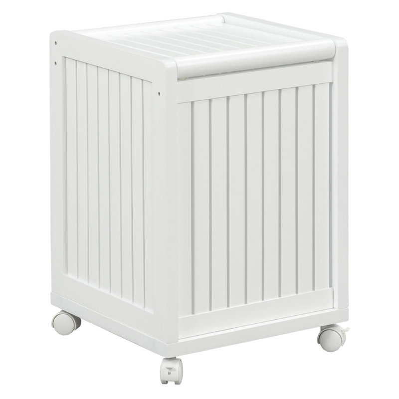 Panier à linge avec couvercle Hales, Blanc