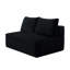 Canapé lounge modulaire de luxe avec tissu moelleux et conception sans assemblage