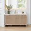Lala 60" Single Bathroom Vanity with Grain White Engineered Stone Countertop without Mirror-1702707000