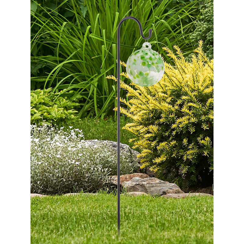 Ornement en verre celtique, H 9,75 po x l 8 po x P 8 po