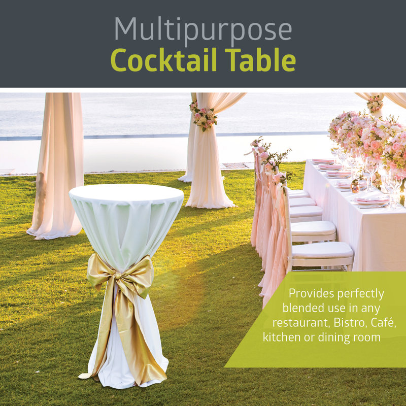 Round Outdoor Bar Table , 23.7 " W 23.7 " D