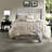 Elegant Bedding Sets Polyester King Tufted Taupe For Modern Home