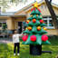 Arbre de Noël gonflable 13 po avec ventilateur, décoration de fête extérieure-124571807