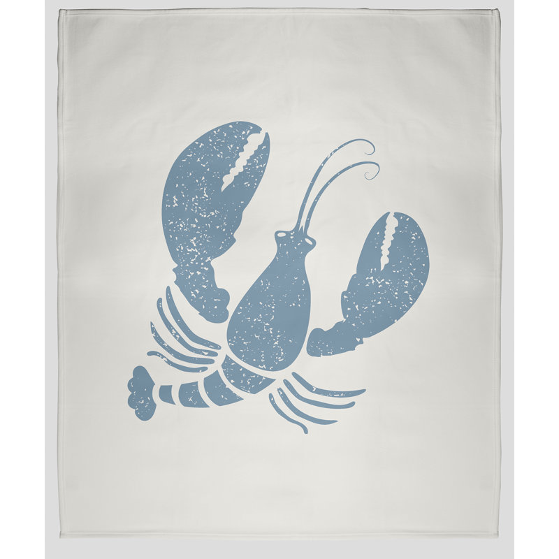 Nautical Nights Fleece Throw Blanket, 30" W x 40" L, Dusty Smoke, 1.75