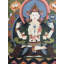 Avalokiteshvara | Chenrezig Thangka (Thangka sans brocart)