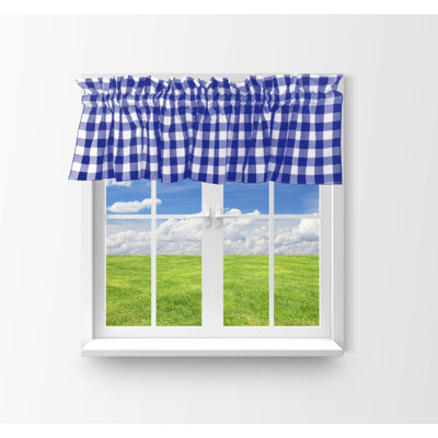 Cantonnière à carreaux Gingham