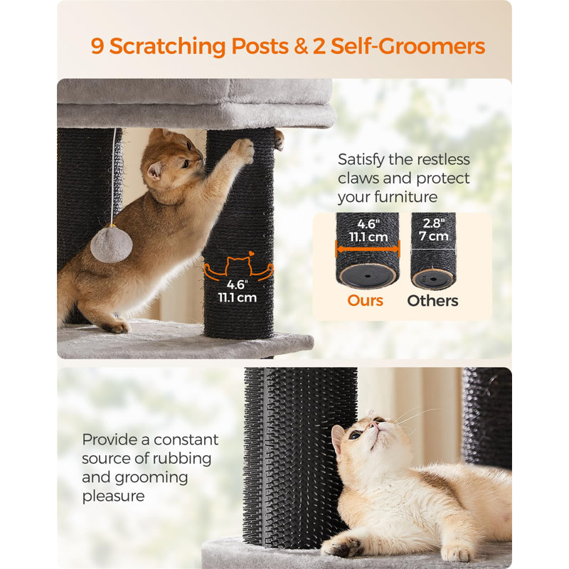 Pacifica 160cm H Cat Tree, Grey