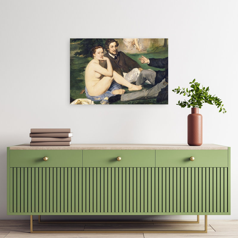 Déjeuner sur l'Herbe, 1863 Impressionniste Impressionniste Abstrait Contemporain Fruit Landscape Wall Art Print