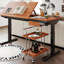 Bureau inclinable électrique en bois massif 70,87 "et hauteur réglable-810331415