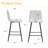 Modern White PU Bar Chair Set - Two Pieces, Stable Comfort.Checkered Design Metal Legs,Suitable For Placement In Bars, Living Rooms, Bars, And Other Venues.Multiple Colors Available.-2011732398