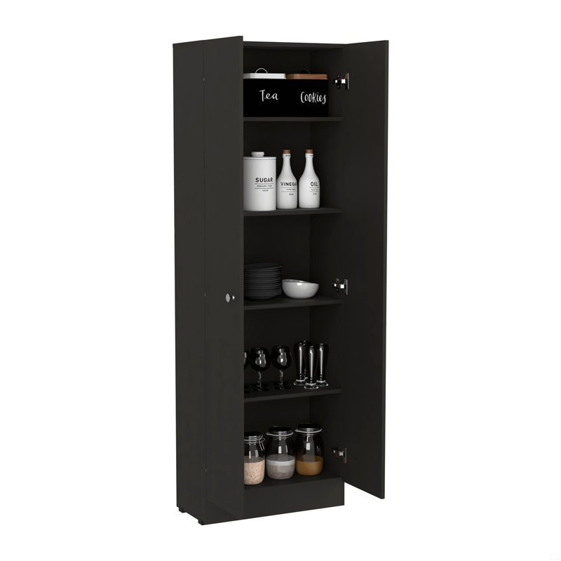 Storage Cabinet, Double Door, Black