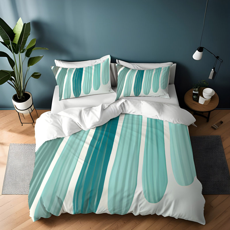 Polyester Duvet Cover, King Duvet Cover + 2 King Shams
