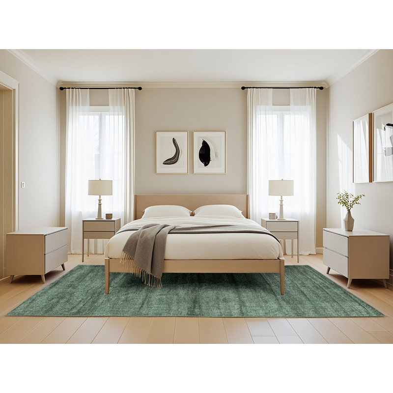 Tapis contemporain Olive, Rectangle 5 pi x 8 pi