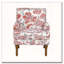 Accent Chair, Floral Upholstery, Nailhead Trim, Solid Wood Legs-1266201191