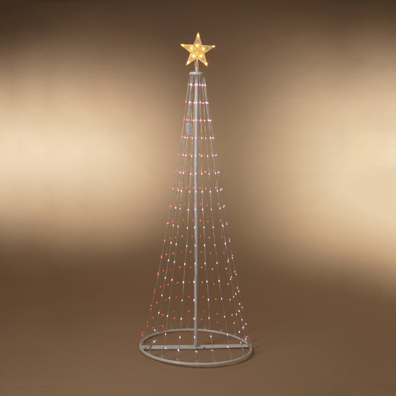 6 Ft. Color Changing Led Steel Framed Christmas Tree
