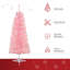 Arbre de Noël rose 3 '11 "H