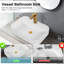 Ceramic Basin In White - And Practical For Daily Bathroom Use Sink White, With A Smooth Finish