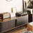 Simple design solid wood TV cabinet-106690876