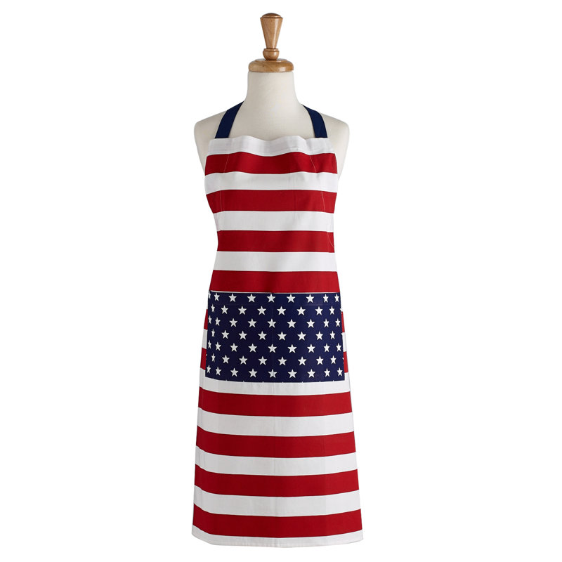 Tablier de cuisine drapeau print chef