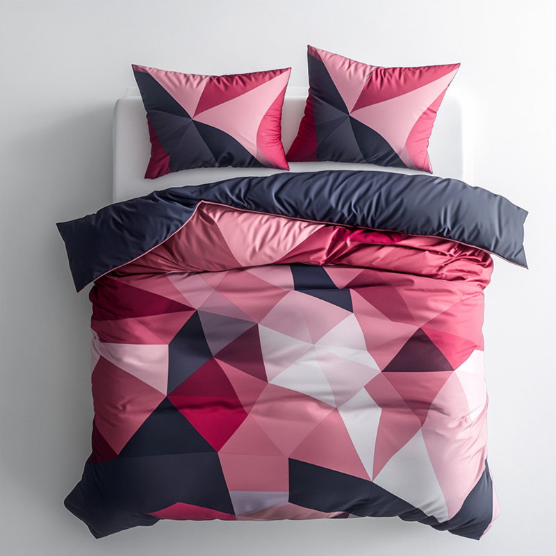 Housse de couette géométrique moderne