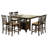 Sarok Dining Set in Brown and Tan-1079882500