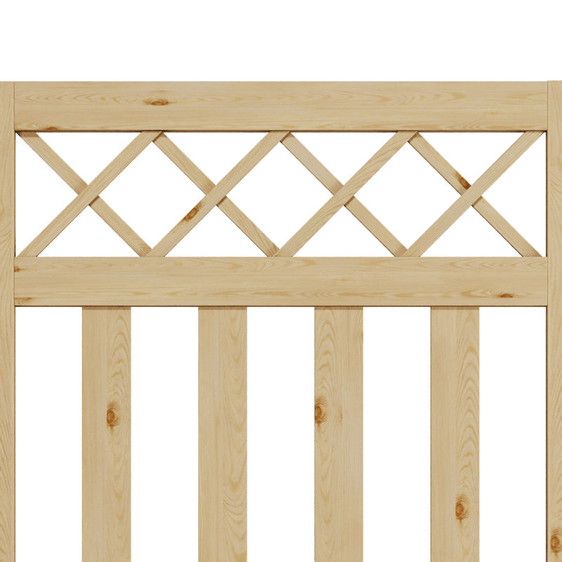 Solid Wood Gate, 120cmH x 90cmW x 3cmD, Yellow