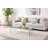 Waterfall Tempered Glass End Table-366063467