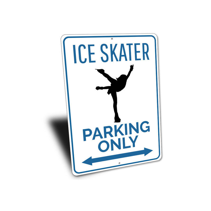 Plaque en aluminium pour le patin à glace, H 14 po x l 10 po x P 0,04 po