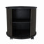 Ensemble de 2 tables de bout cylindriques de style Mid-Century moderne avec station de charge intégrée et porte coulissante, table de chevet ronde à 2 niveaux avec ports USB, table de chevet pour le salon et la chambre à coucher-740577936-740577943