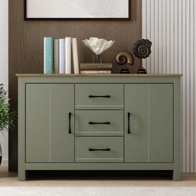 Limestone Wide 2 Door 3 Drawer Sideboard