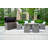 Luke Gas Fire Pit Dining Table Set, 6 Chairs, 4 Ottomans, A Storage