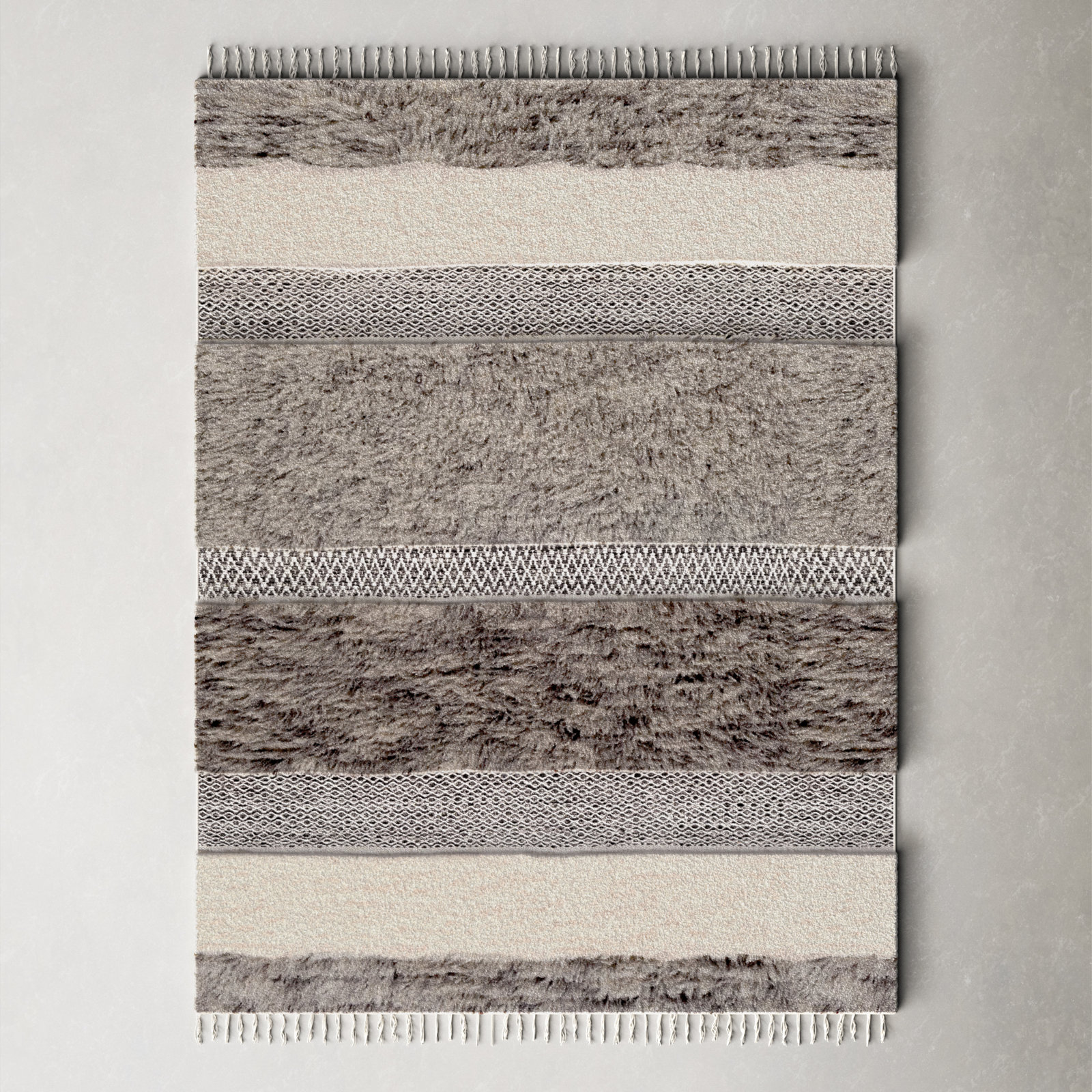 Catalina Handmade Wool Rug, Rectangle 3'6" x 5'6"
