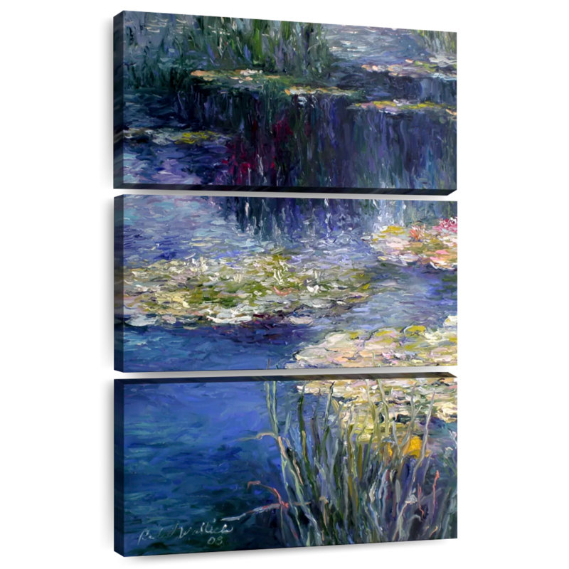 Pond and Lilly, 50" H x 32" W