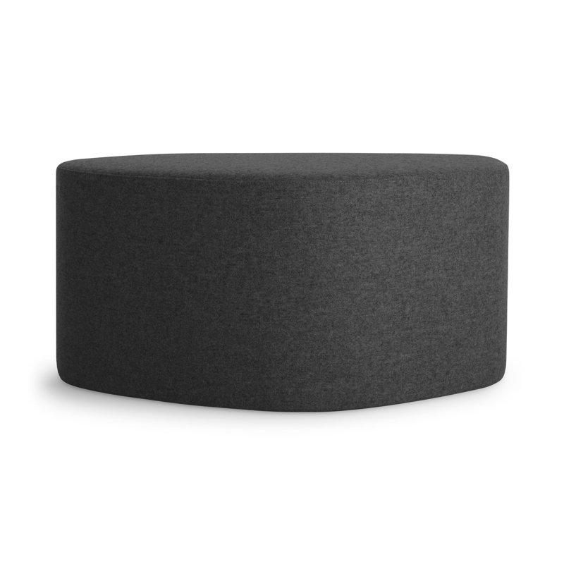 Swole Upholstered Ottoman, Vesper Charcoal