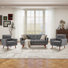 65" W Loveseat Sofa With 2 Armchair Accent Chair Tufted Upholstered Living Room Set
