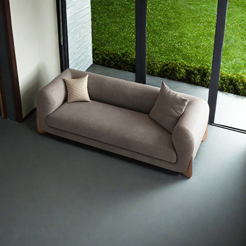 Banc rembourré léger, 24.80" H x 59.05" W x 23.62" D, Vert