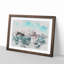 Boat on the Lake in New Zealand - Picture Frame Graphic Art Print-56871243-56871237