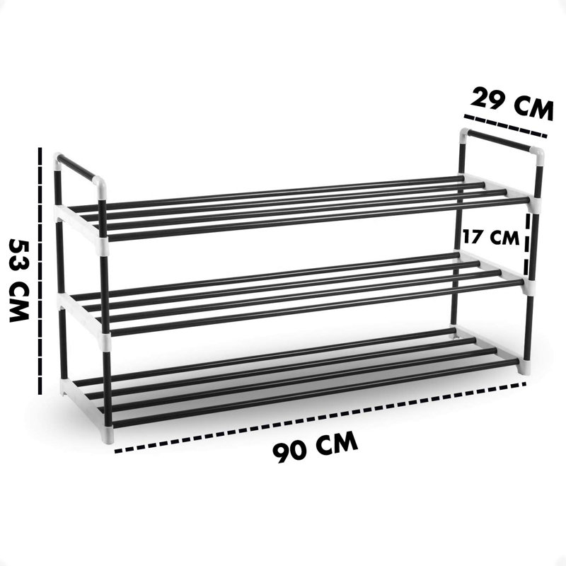 15 Pair Stackable Shoe Rack