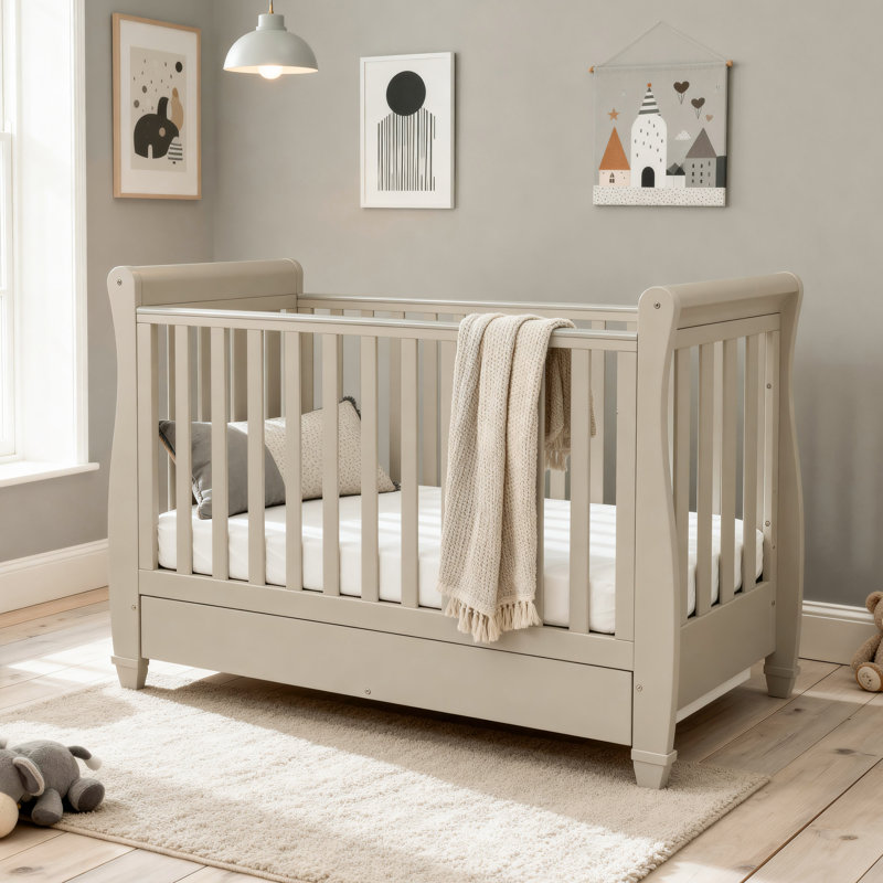 Eva Cot Bed, Cashmere