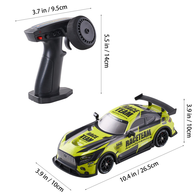 1:14 Scale 2.4GHz RC Drift Car with LED Lights for Kids