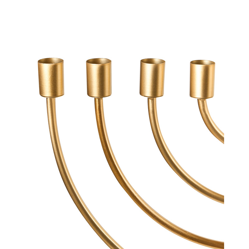 AMORA 50Cm Metal Tabletop Candelabra, Gold
