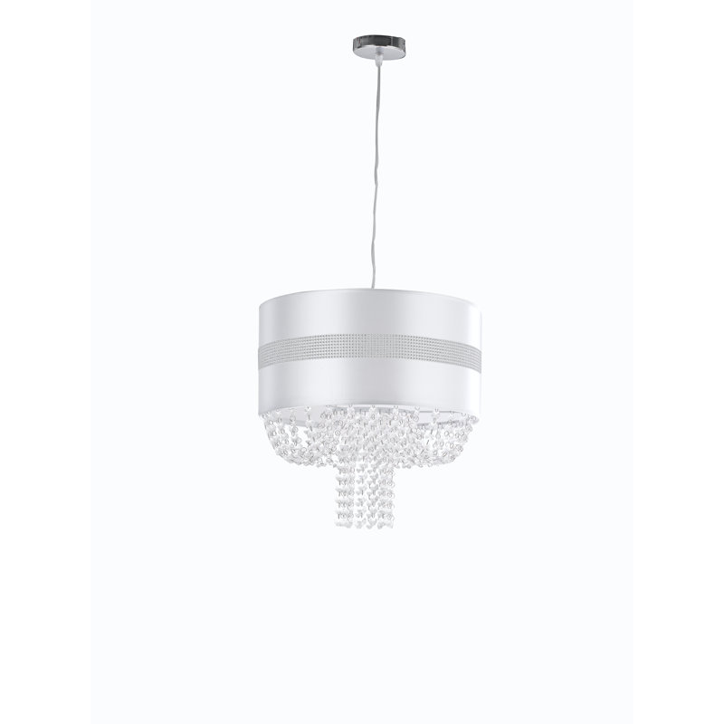 Nadia 1 - Light White Drum Pendant