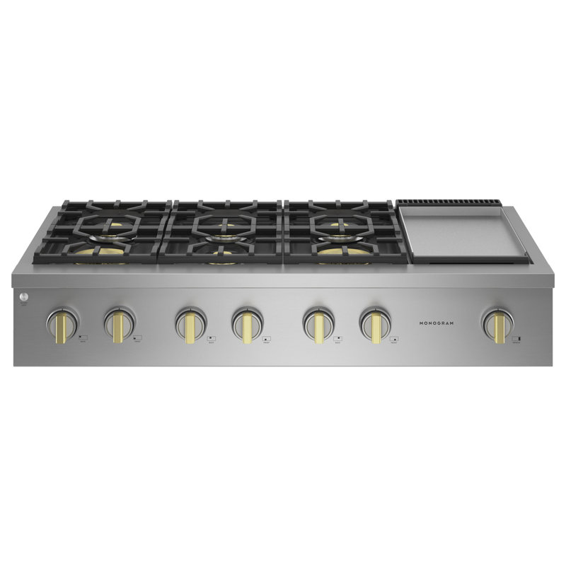 Monogram 48" Professional Gas Rangetop With 6 Burners And Griddle
