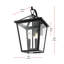 Applique murale d'extérieur noire Leandra-72359728