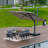 Mcduffy 10' x 13' Rectangular Canilever Umbrella With Base,Beige-2098282442-2056002093