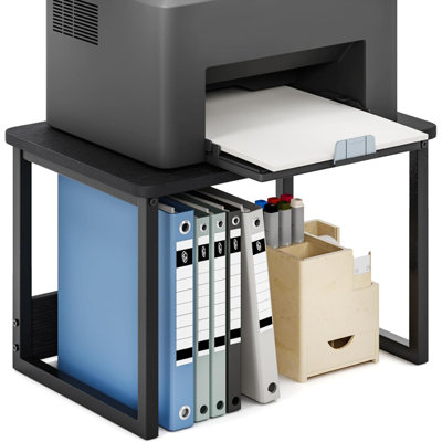 Support pour imprimante avec rangement pour bureau, support pour imprimante de bureau
