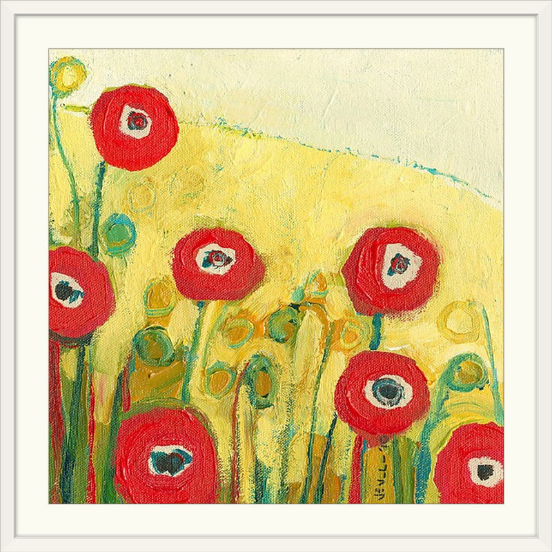 «Nolani Over the Meadow», reproduction d'art, H 20" x l 20" x P 1", Cadre blanc