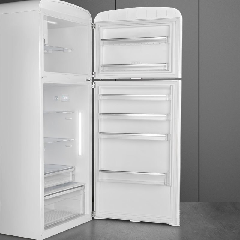 32" Smeg Fab Retro Refrigerator, White, Right Handed