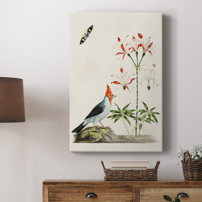 Oiseau dans l'habitat I - galerie Cavas sur mesure, H 18 po x l 12 po