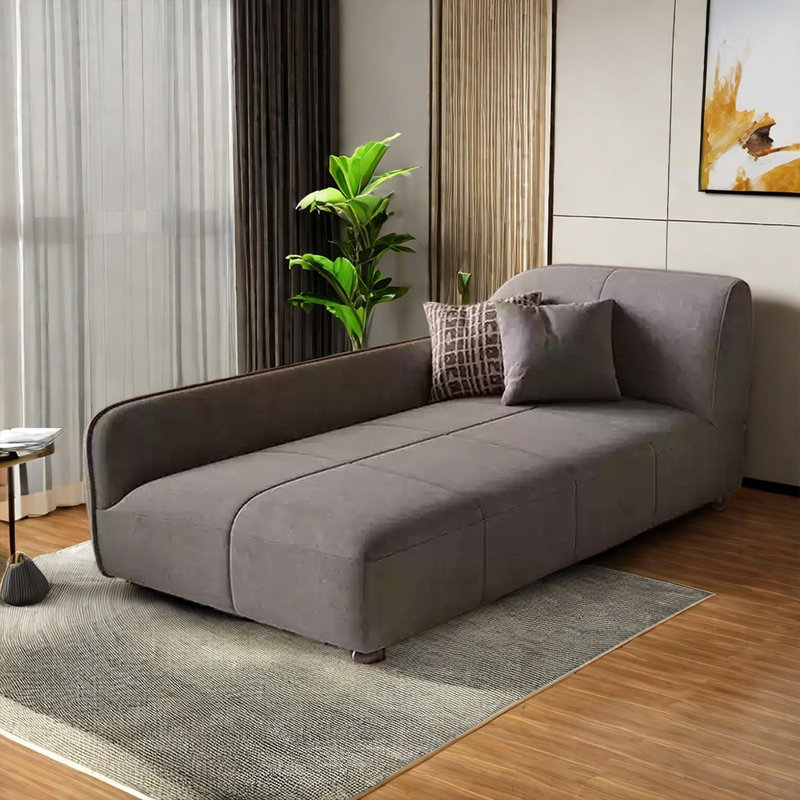 Chaise en pin de haute qualité de style moderne, Gris, Orienté à droite